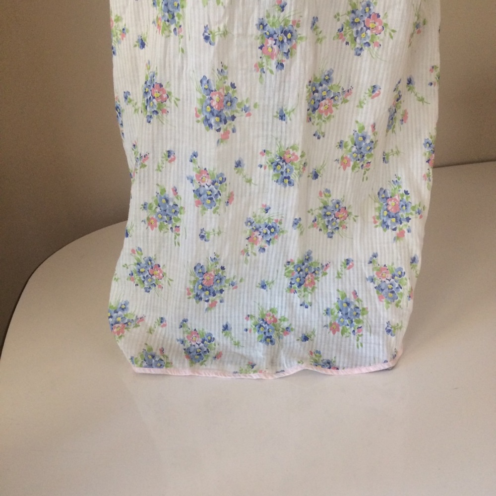 Vintage apron cotton 1 pocket cottagecore ruffled - Picture 4 of 7